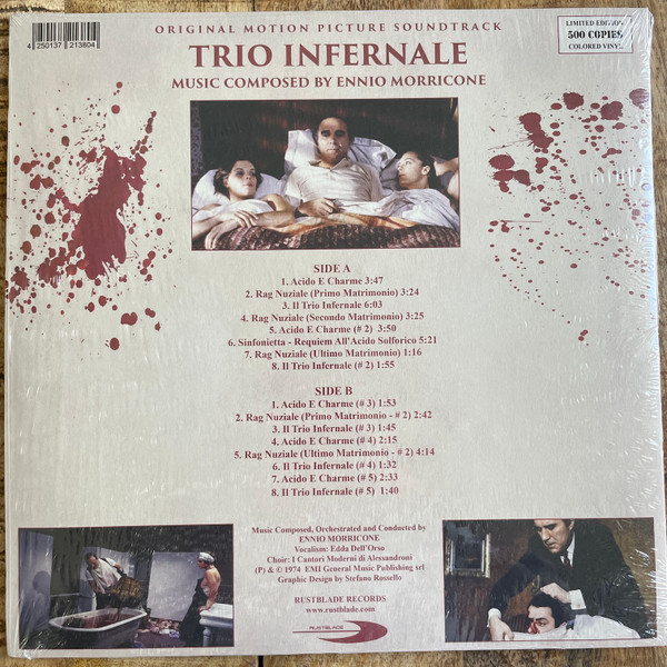 Саундтрек IAO Саундтрек - Trio Infernale (Ennio Morricone) (Coloured Vinyl LP) - фото 5