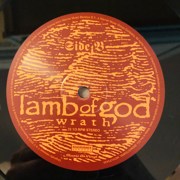 Металл IAO Lamb Of God - Wrath (Black Vinyl LP) - фото 4