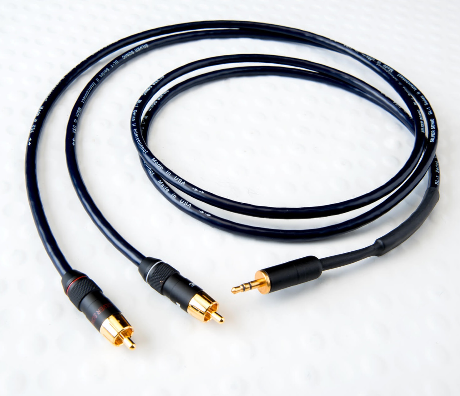 Кабели межблочные аудио DH Labs BL-1 iCable interconnect MiniJack - 2RCA 0,5m кабели межблочные аудио dh labs airmatrix cryo interconnect xlr 2м
