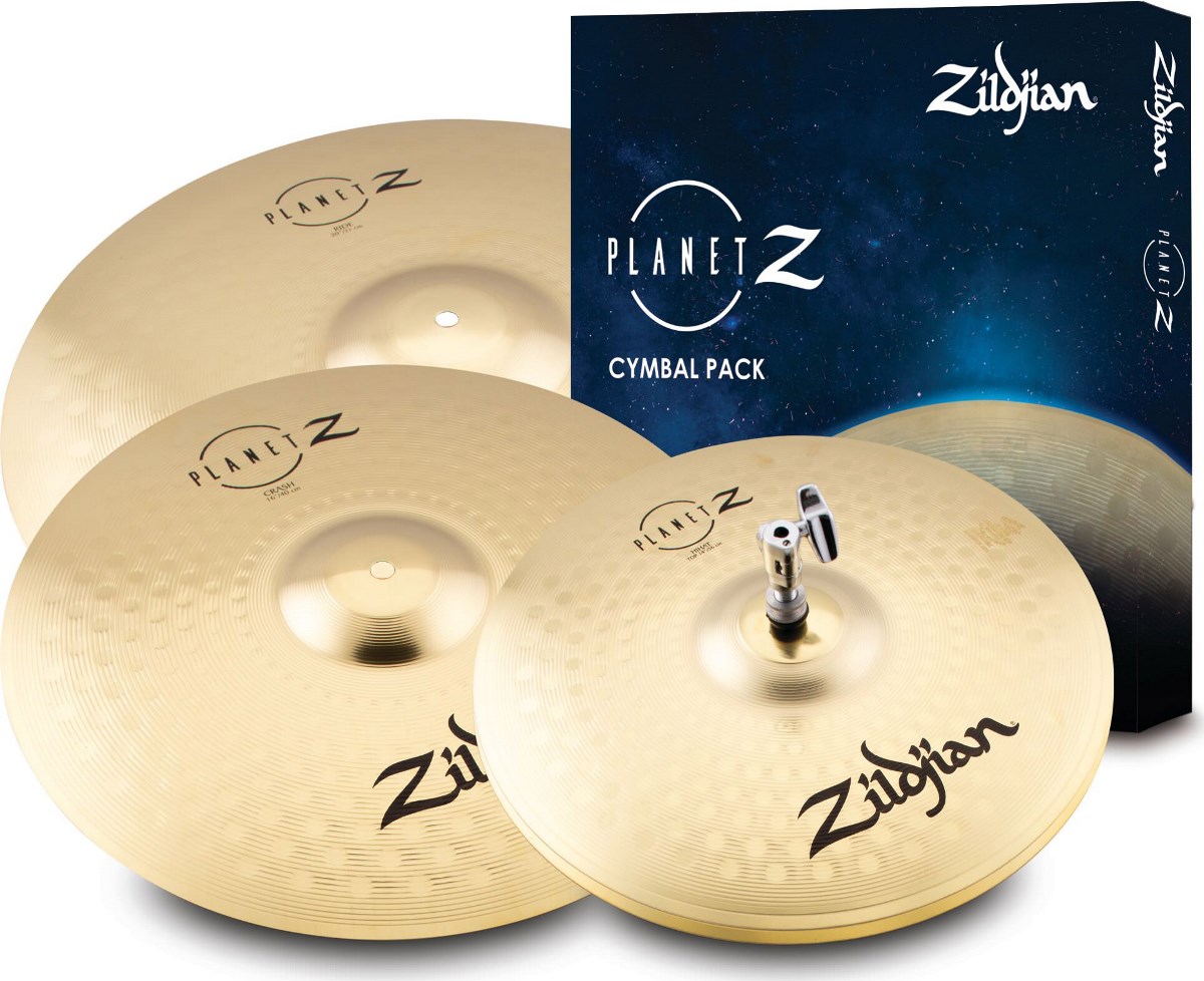 Тарелки, барабаны для ударных установок Zildjian ZP4PK PLANET Z 4 CYMBAL PACK (14/16/20)