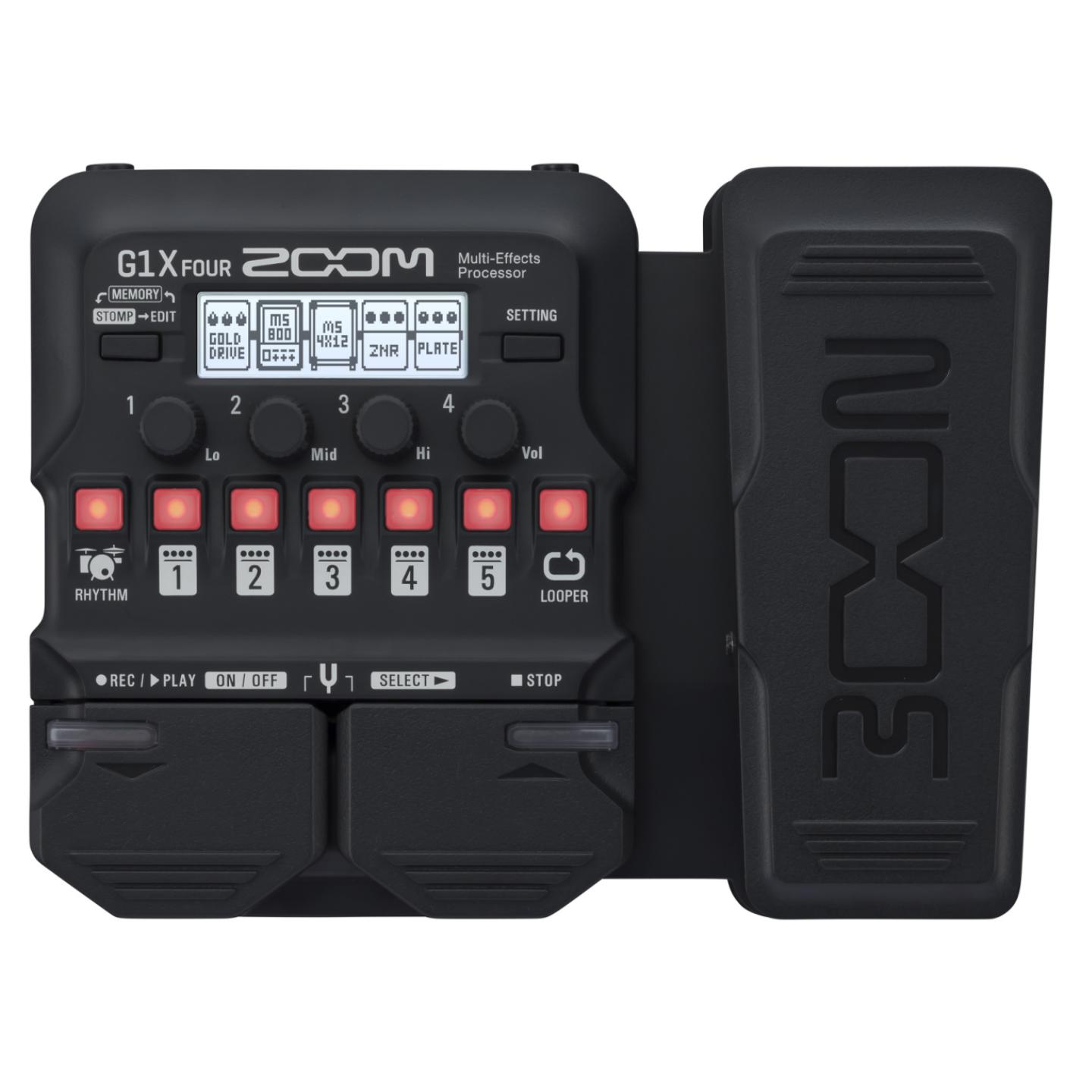 Процессоры эффектов и педали для гитары Zoom G1X FOUR вокальные процессоры zoom v3