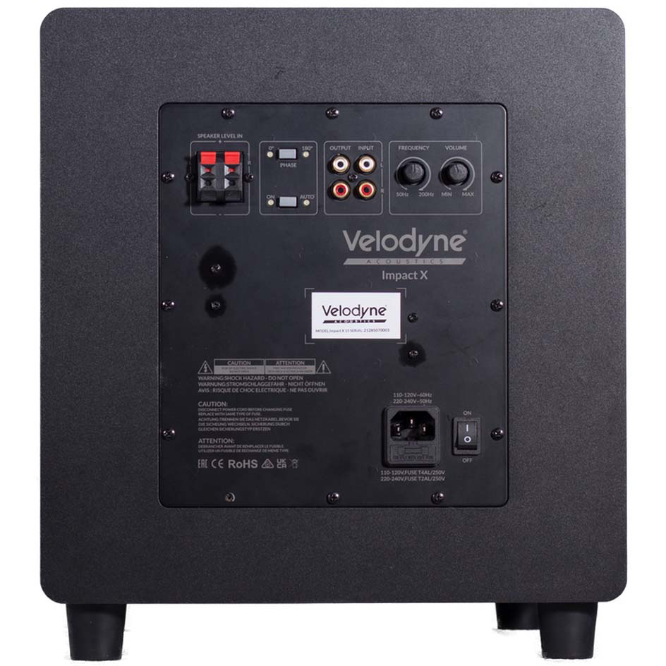 Сабвуферы активные Velodyne Impact X 12 black, цвет белый, размер 12 - фото 4