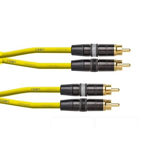 Кабели межблочные аудио Cordial CEON DJ RCA 0,6 Y кабель ugreen dv101 11604 dvi 24 1 male to male cable gold plated 2м