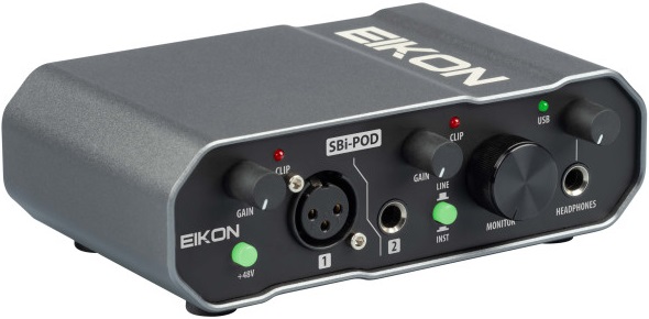 Аудиоинтерфейсы для домашней студии EIKON EKSBIPOD аудиоинтерфейсы для профессиональной студии rcf trk pro1
