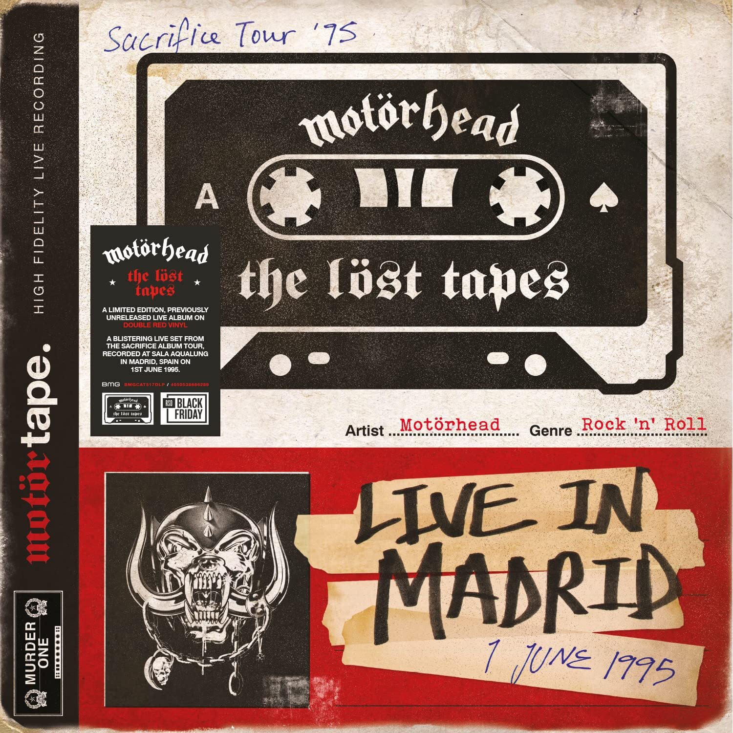 Рок Warner Music Motorhead - The Lost Tapes Vol. 1 Live In Madrid 1 June 1995 (Limited Edition Coloured Vinyl 2LP) рок warner music richard wright wet dream coloured vinyl lp