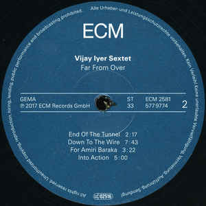 Джаз ECM Vijay Iyer Sextet, Far From Over (LP/180g) - фото 6