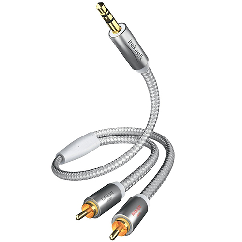 Кабели межблочные аудио In-Akustik Premium MP3 3.5 мм <> 2RCA 3.0m #00410003 кабели для наушников audeze premium для серии lcd с разъемом xlr