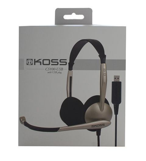 Разговорные гарнитуры Koss CS100 USB, цвет золотистый - фото 4