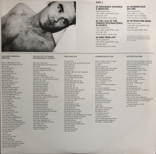 Рок PLG Morrissey, The Best Of! (180 Gram Black Vinyl/Gatefold) - фото 6