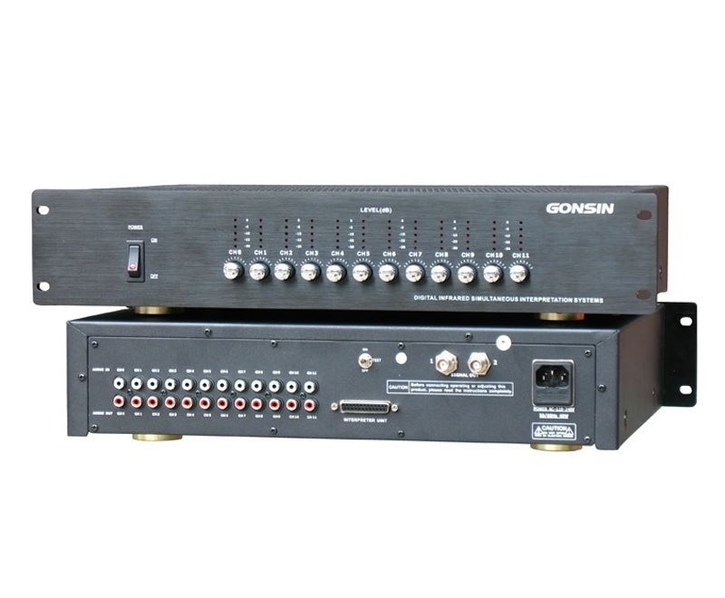 Системы синхроперевода Gonsin TC-Z904B системы синхроперевода dis цифровой ик приемник dr 6004 на 4 канала