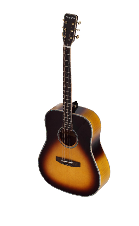Акустические гитары Starsun DF60 Sunburst седла для электрогитары с ключом запасные части для электрогитары для гитары st 6 шт