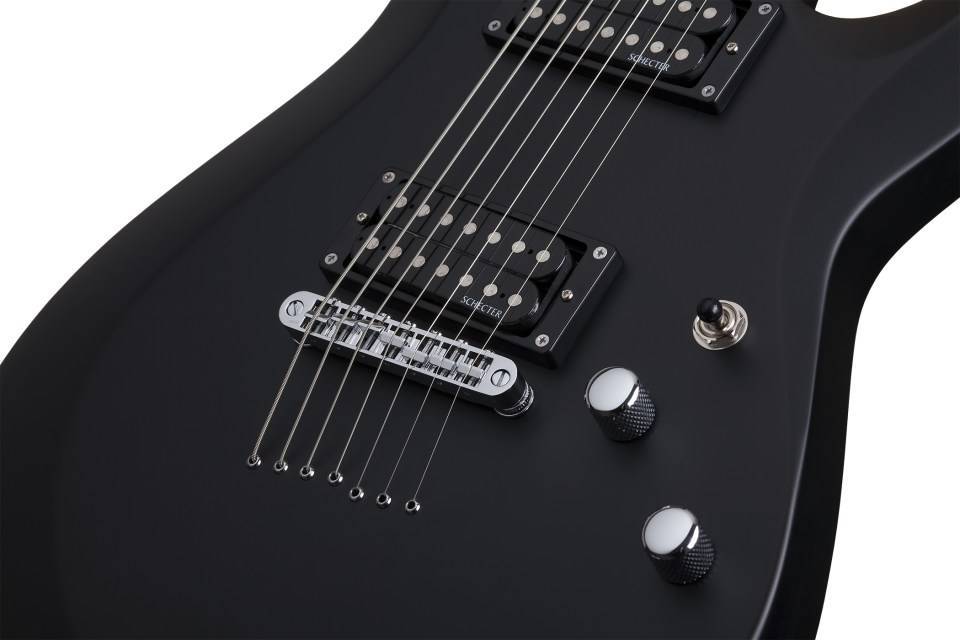 Электрогитары Schecter C-7 Deluxe SBK, цвет черный, размер Jumbo - фото 3