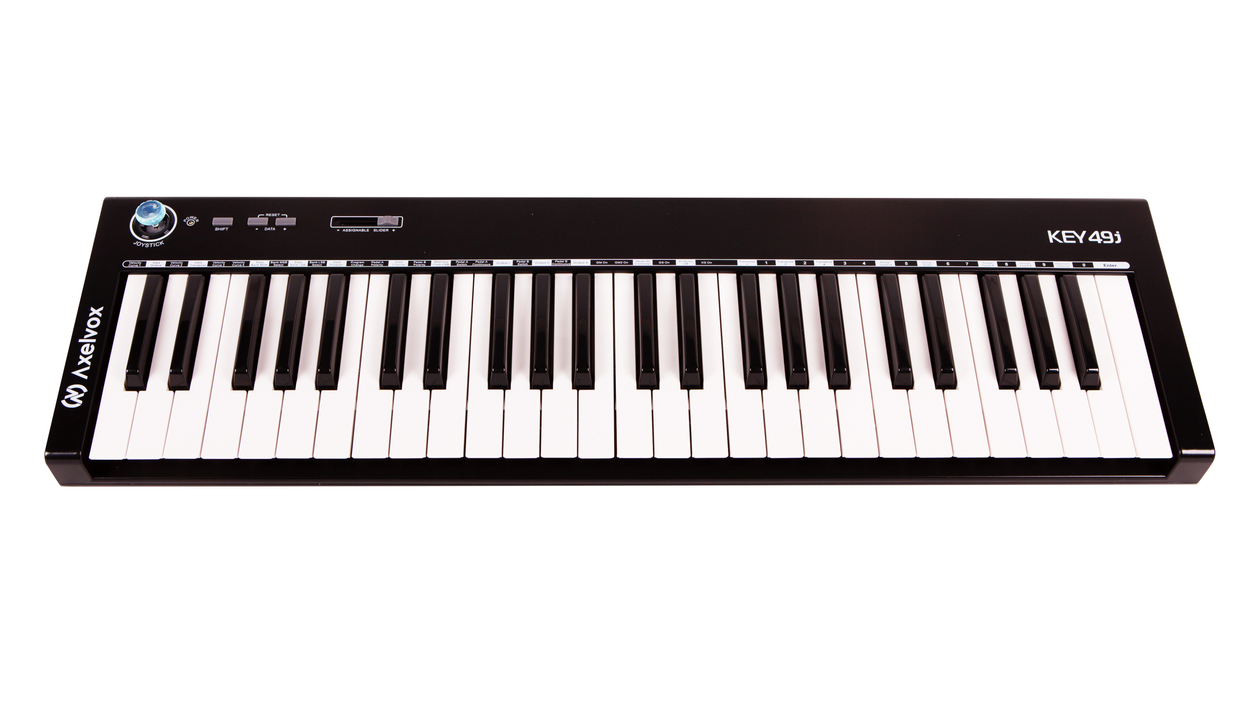 MIDI клавиатуры AXELVOX KEY49j Black midi клавиатуры midi контроллеры icon ikeyboard 6s prodrive iii