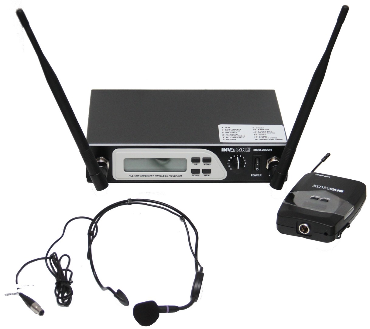 Радиосистемы головные Invotone MOD-2800HS разъем jack stereo invotone j150s
