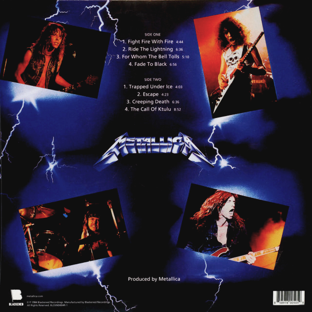 Рок EMI (UK) Metallica, Ride The Lightning - фото 2