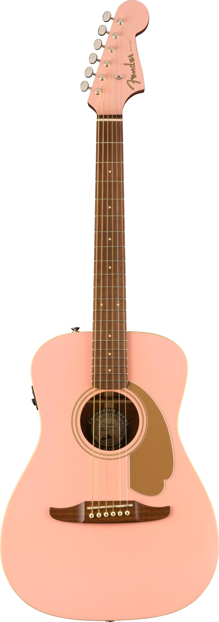 Электроакустические гитары FENDER Malibu Player Shell Pink электрогитары fender player telecaster mn btb