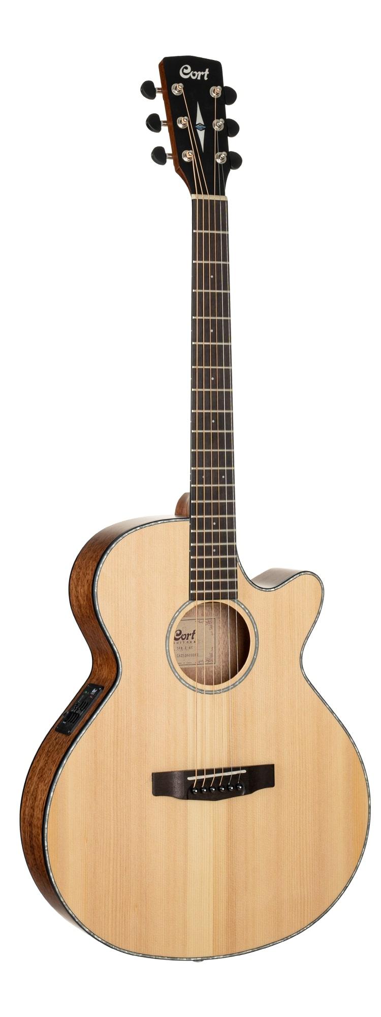 Электроакустические гитары Cort SFX-E-NS-WBAG (чехол в комплекте) cherub gt 4 g tone 3 полосный эквалайзер эквалайзер предусилитель для акустической гитары пьезодатчик светодиодный тюнер