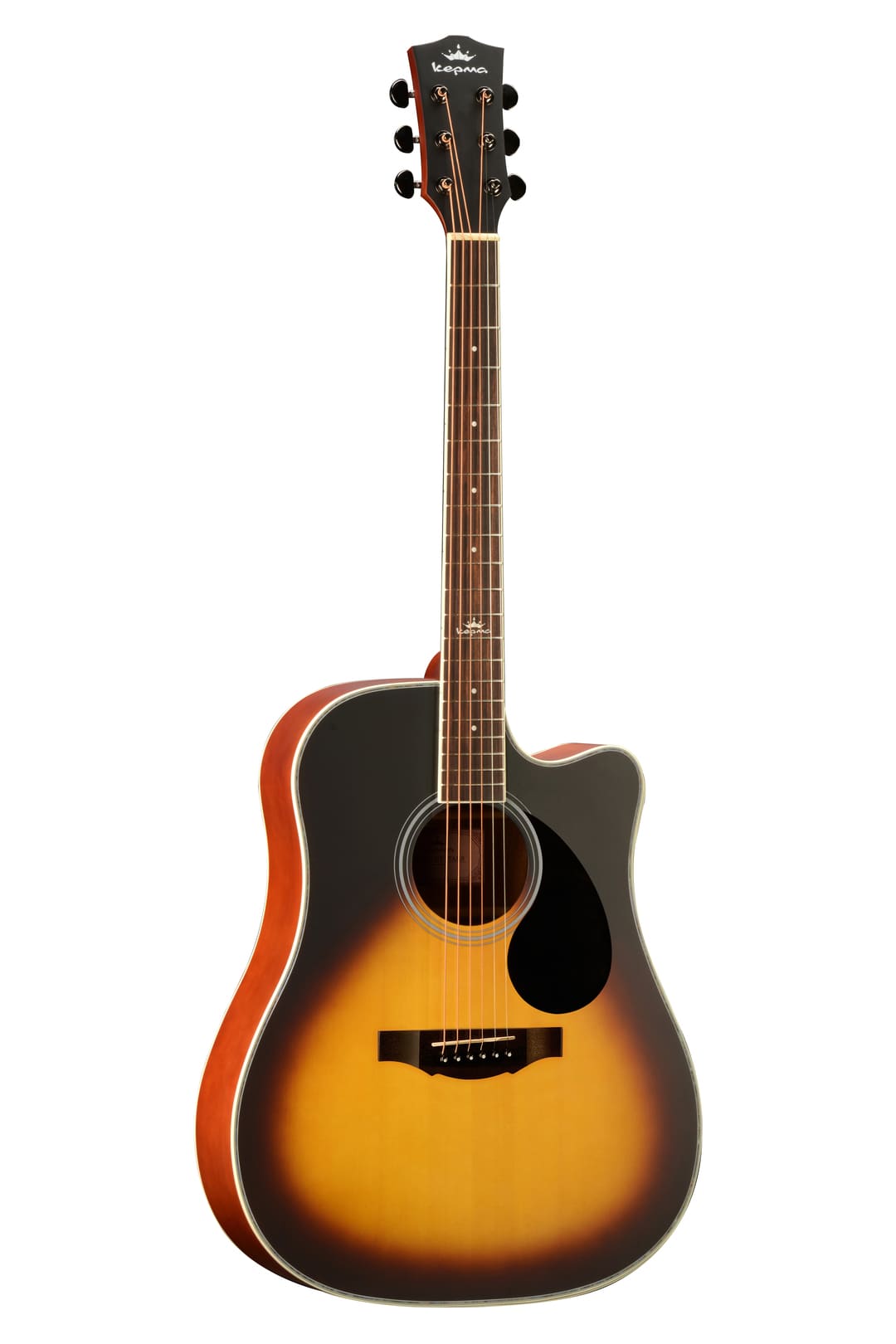 Акустические гитары Kepma D1C Sunburst процессоры эффектов и педали для гитары joyo jf 306 rushing train vox style