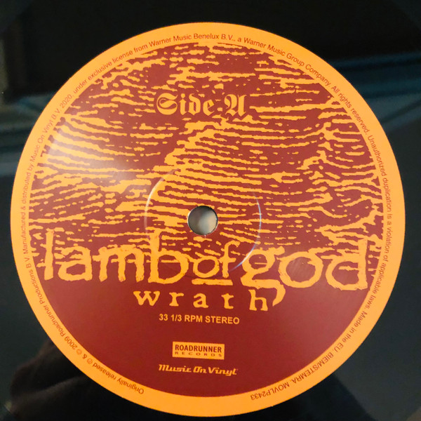 Металл IAO Lamb Of God - Wrath (Black Vinyl LP) - фото 6