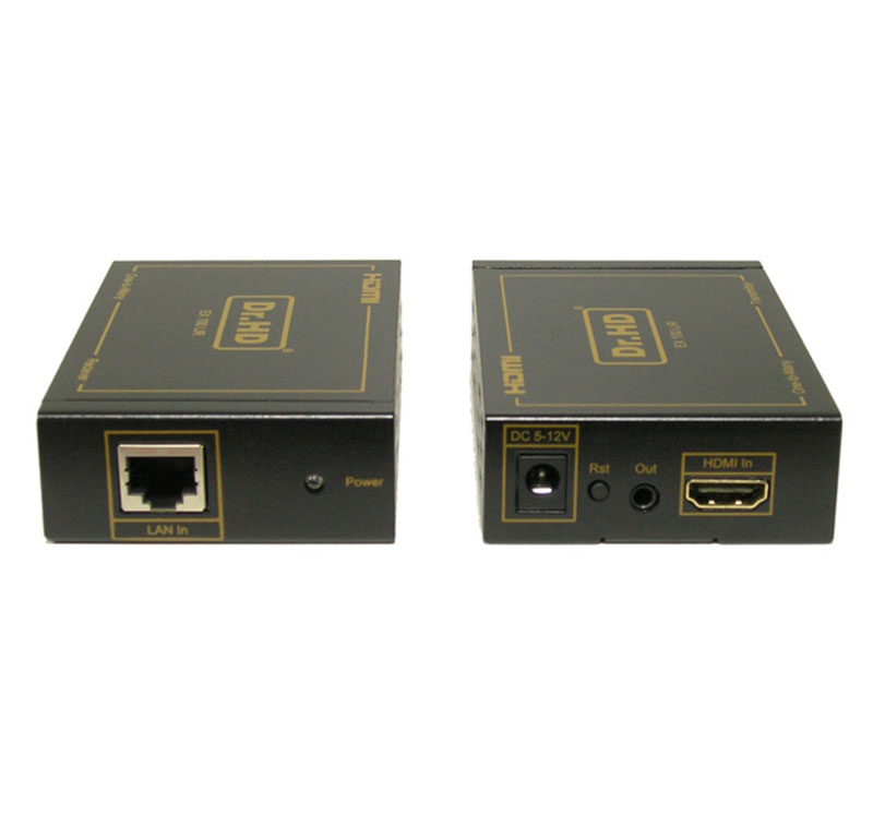 HDMI коммутаторы, разветвители, повторители Dr.HD Комплект приемник-передатчик HDMI по IP / Dr.HD EX 100 LIR комплект для передачи hdmi osnovo