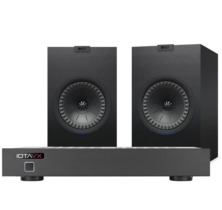 C полочной акустикой IOTAVX IOTAVX PA3 + KEF Q350 Satin Black беспроводные аудиосистемы ritmix sp 880b black