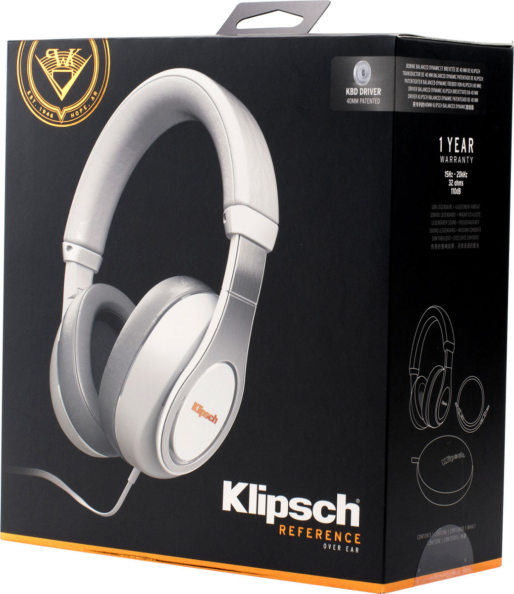 Проводные наушники Klipsch Reference Over-Ear White, цвет черный - фото 7