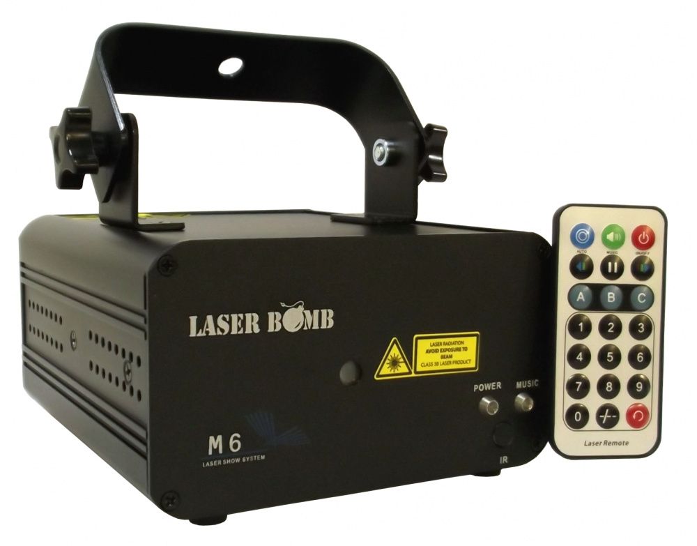 Лазерные световые эффекты Laser Bomb M6 линзы rp rydon impactx 2 laser red le7989