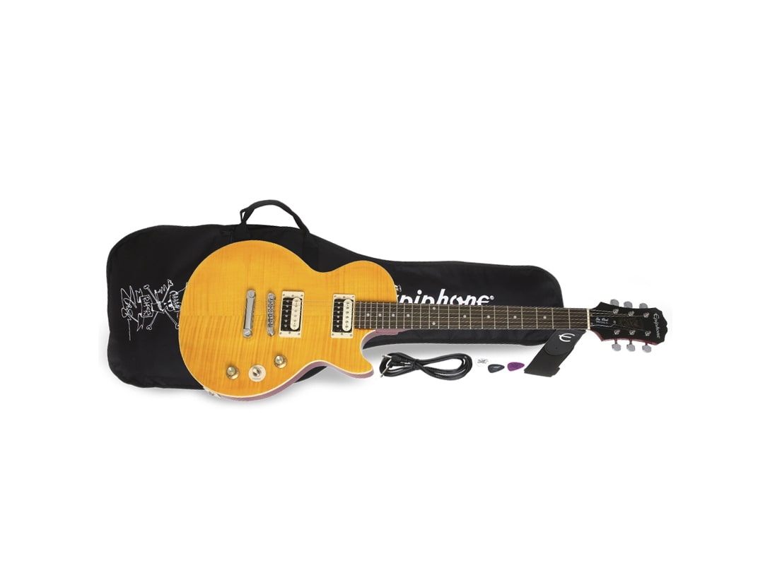 Электрогитары Epiphone SLASH APPETITE LES PAUL SPECIAL II PERFORMANCE PACK, цвет желтый - фото 6