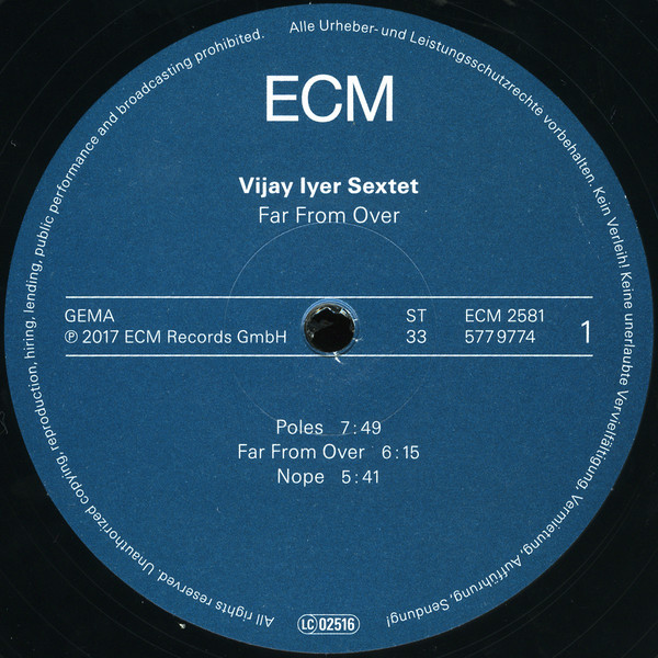 Джаз ECM Vijay Iyer Sextet, Far From Over (LP/180g) - фото 8