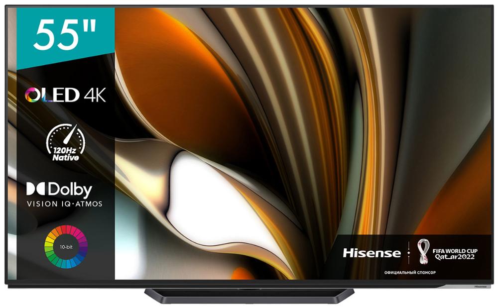 OLED телевизоры Hisense 55A85H телевизор hisense 55e7kq 55 139 см uhd 4k