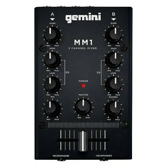 Микшерные пульты цифровые Gemini MM1 8 канальный многофункциональный usb аудиомикшер портативный звуковой микшер