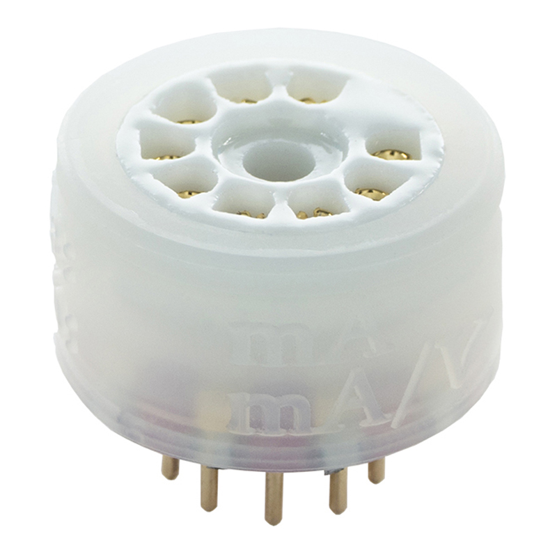 2pcs 9pin cream tube socket teflons b9a 12ax7 12au7 12at7 6922 6n11 5684 valve Лампы и насадки для усилителей iFi Audio GE5670 Valve Set (pair with 6922 adapter)