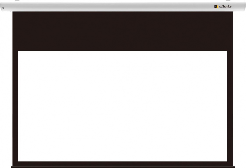Моторизованные экраны Digis Ellipse DSEES-16905W_50 MW, корпус Белый, 16:9, 131", 300x220 (290x163), RS232, ИК, пульт ДУ, триггер