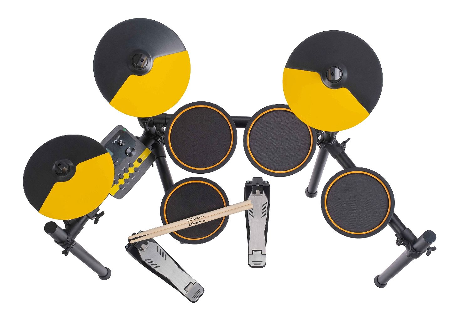 Электронные ударные установки LDrums MK-1L-YELLOW, цвет желтый/черный - фото 10