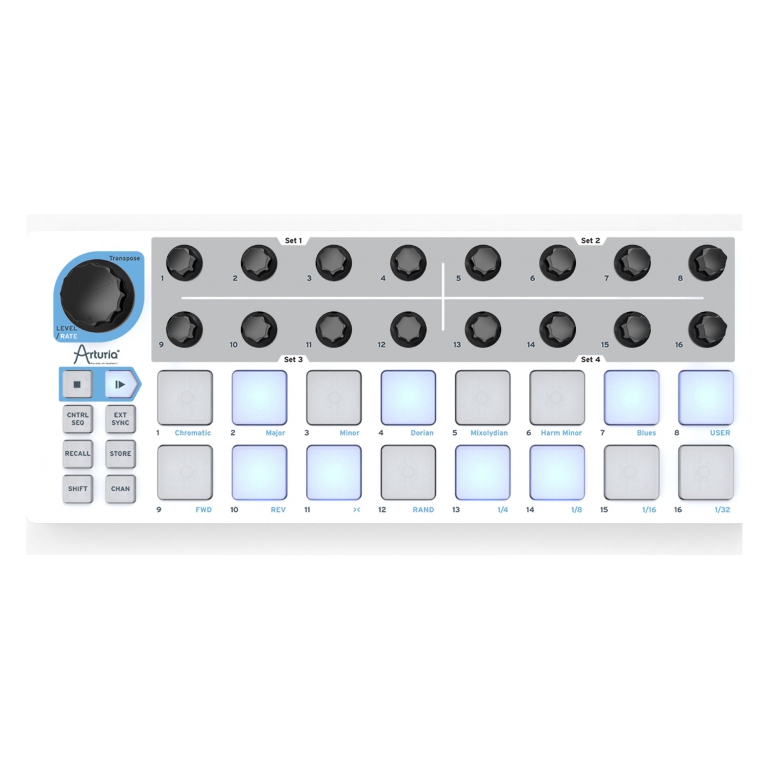 MIDI музыкальные системы (интерфейсы, контроллеры) Arturia BeatStep midi музыкальные системы интерфейсы контроллеры behringer x touch mini