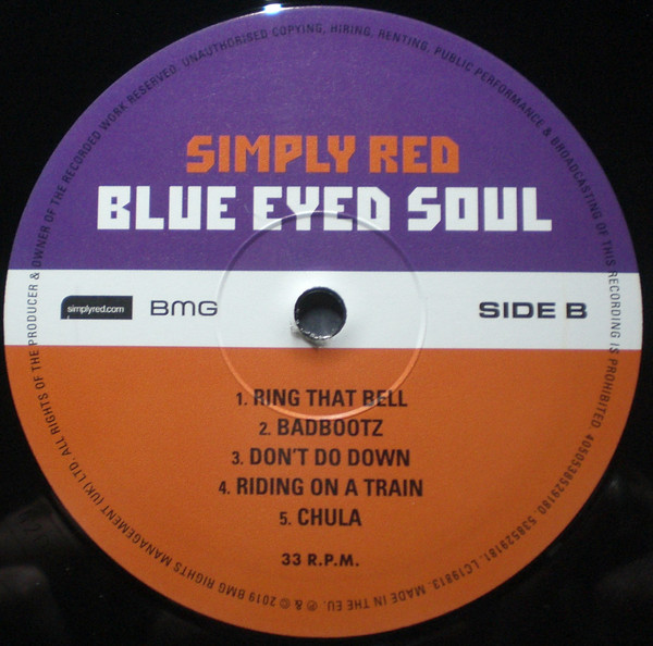 Фанк IAO Simply Red - Blue Eyed Soul (Black Vinyl LP) - фото 3