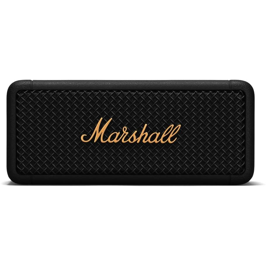 Портативная акустика MARSHALL EMBERTON BT black brass портативная колонка jbl flip 5 20 вт bt 4 2 ipx7 4800 мач до 12 ч розовая
