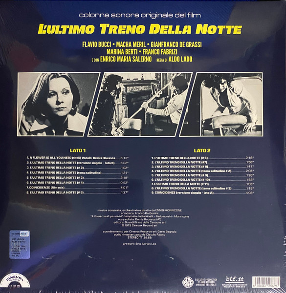 Саундтрек IAO Саундтрек - L'Ultimo Treno Della Notte (Ennio Morricone) (Coloured Vinyl LP) - фото 3