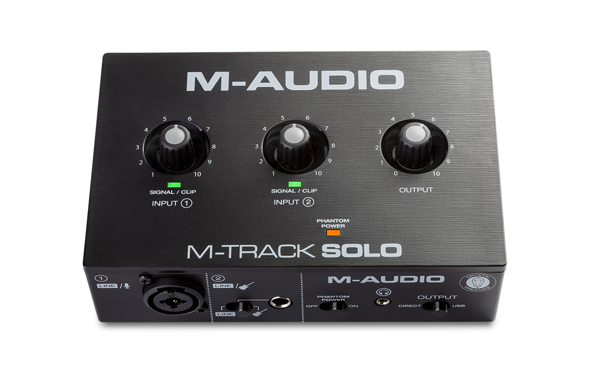 Внешние звуковые карты M-Audio M-TRACK SOLO II, цвет черный