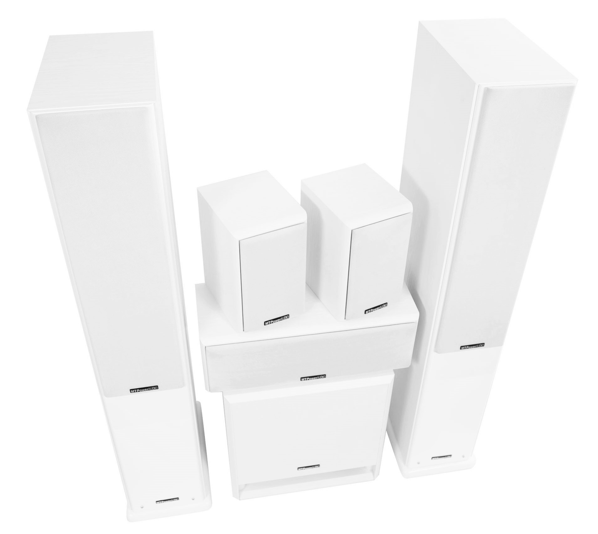 Комплекты акустики 5.1 MT-Power Elegance-2 white set 5.1 (white grills), цвет белый, размер 4 - фото 3