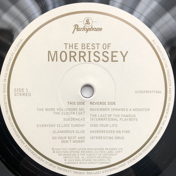 Рок PLG Morrissey, The Best Of! (180 Gram Black Vinyl/Gatefold) - фото 8