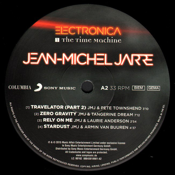 Электроника Sony Jarre, Jean-Michel Electronica 1: The Time Machine (180 Gram/Gatefold) - фото 8