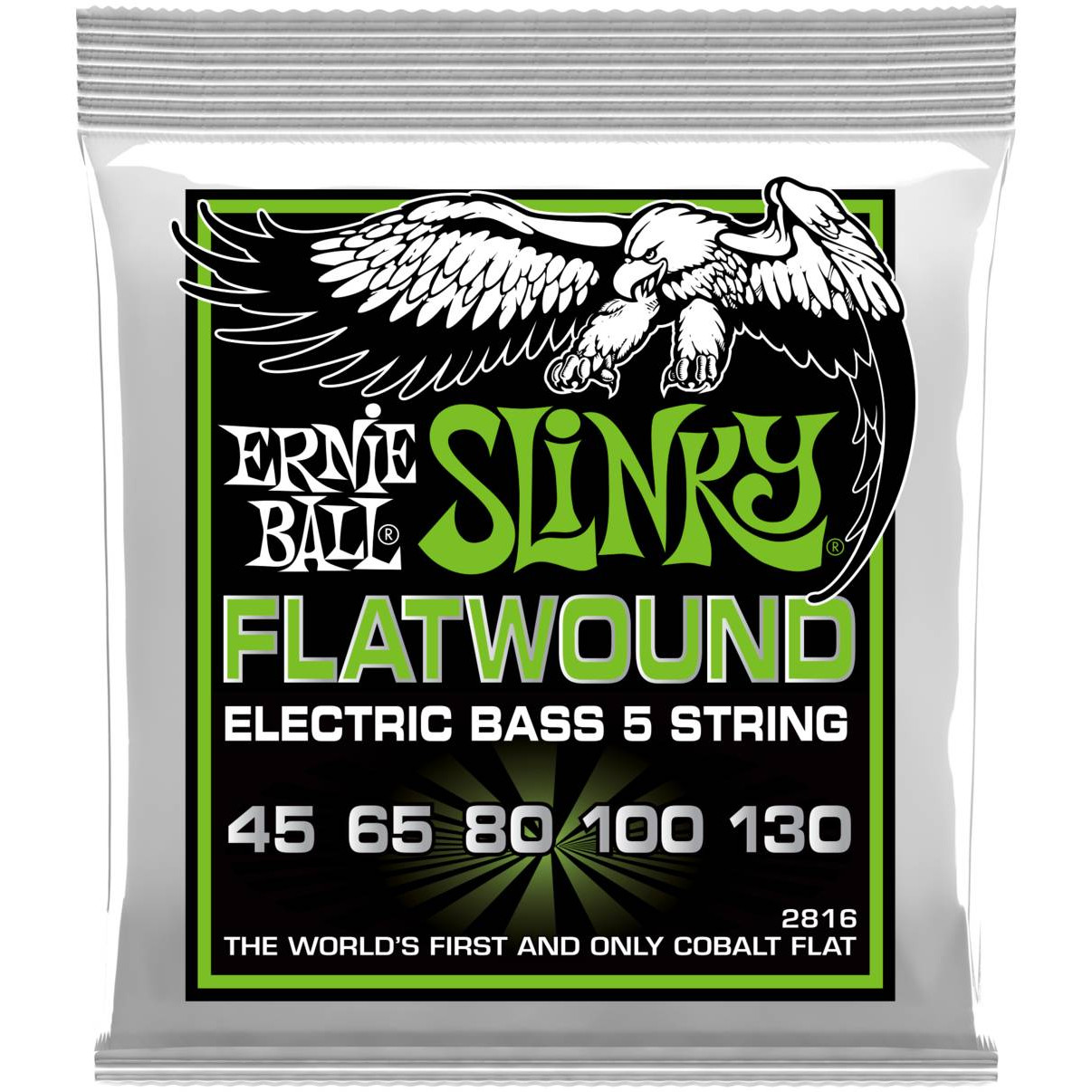Струны Ernie Ball 2816 Slinky Cobalt Flatwound Regular струны ernie ball 2734 slinky cobalt super bass