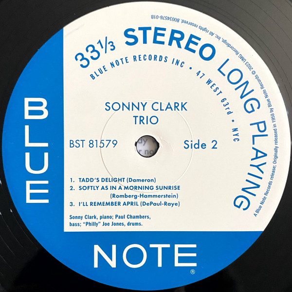 Джаз Universal (Aus) Clark, Sonny - Trio (Tone Poet) (180 Gram Black Vinyl LP) - фото 6