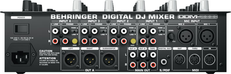 DJ-микшеры и оборудование Behringer DDM4000, цвет черный - фото 4