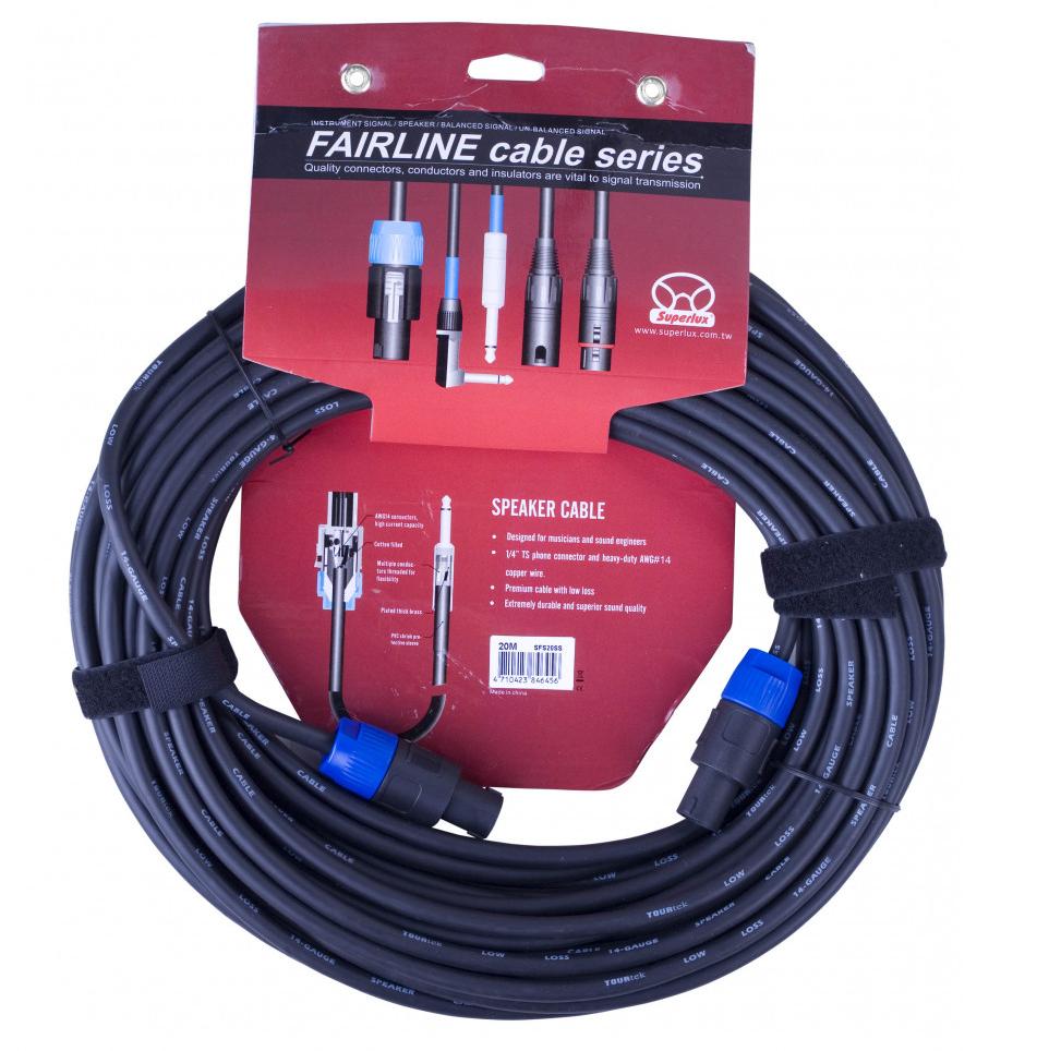 Кабели с разъемами Superlux SFS20SS акустический спикерный кабель 2х1 306mm procast cable sbl 16 ofc 1 306 25 м