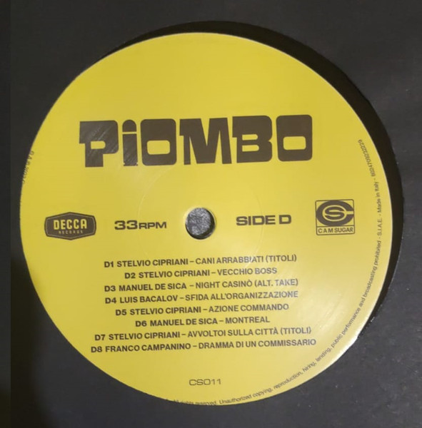 Саундтрек Universal US Сборник - Piombo: The Crime-Funk Sound Of Italian Cinema In The Years Of Lead 1973 - 1981 (Black Vinyl 2LP) - фото 6