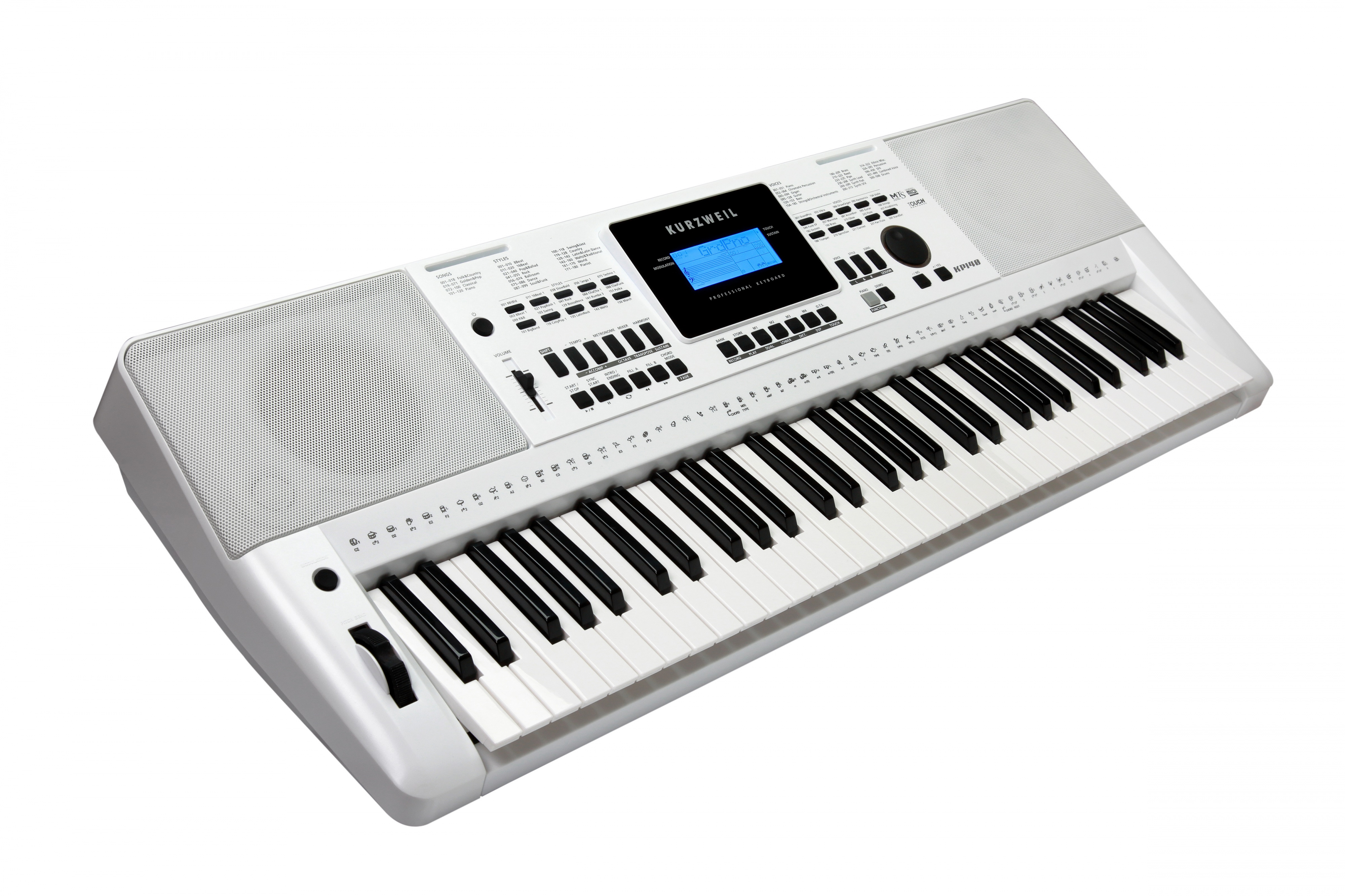 Синтезаторы Kurzweil KP140 WH любимые мелодии и ритмы популярная музыка для фортепиано