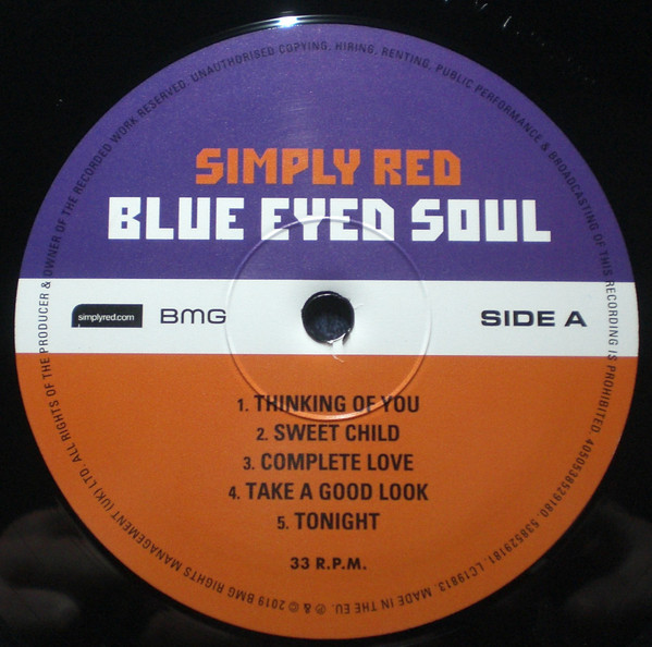 Фанк IAO Simply Red - Blue Eyed Soul (Black Vinyl LP) - фото 4