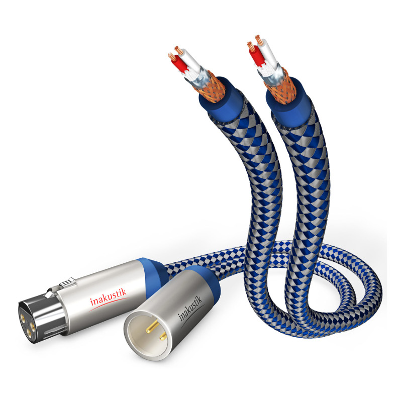 Кабели межблочные аудио In-Akustik Premium Audio Cable XLR 0.75m #00405007 кабели межблочные аудио sim audio bridging y cable pair
